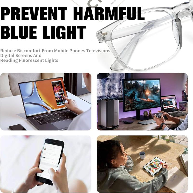 Blue Light Eyeglasses for Men Women,Blue Light Lens,Blue Light Glasses Men,Bluelight Glasses Women,Computer Glasses,Party Glasses