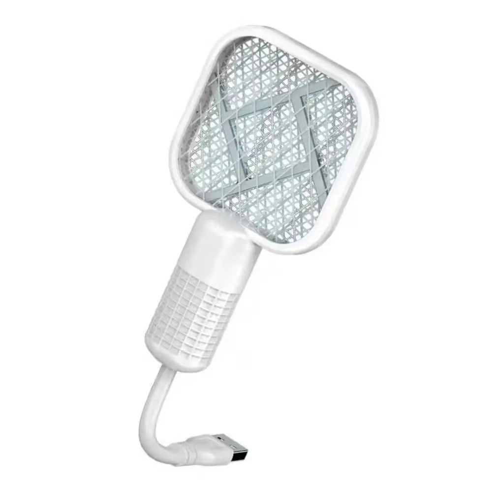 Electric Mosquito Swatter UV Light Bug Zapper Rechargeable Fly Killer Insect Racket Portable Outdoor Pest Control for Camping